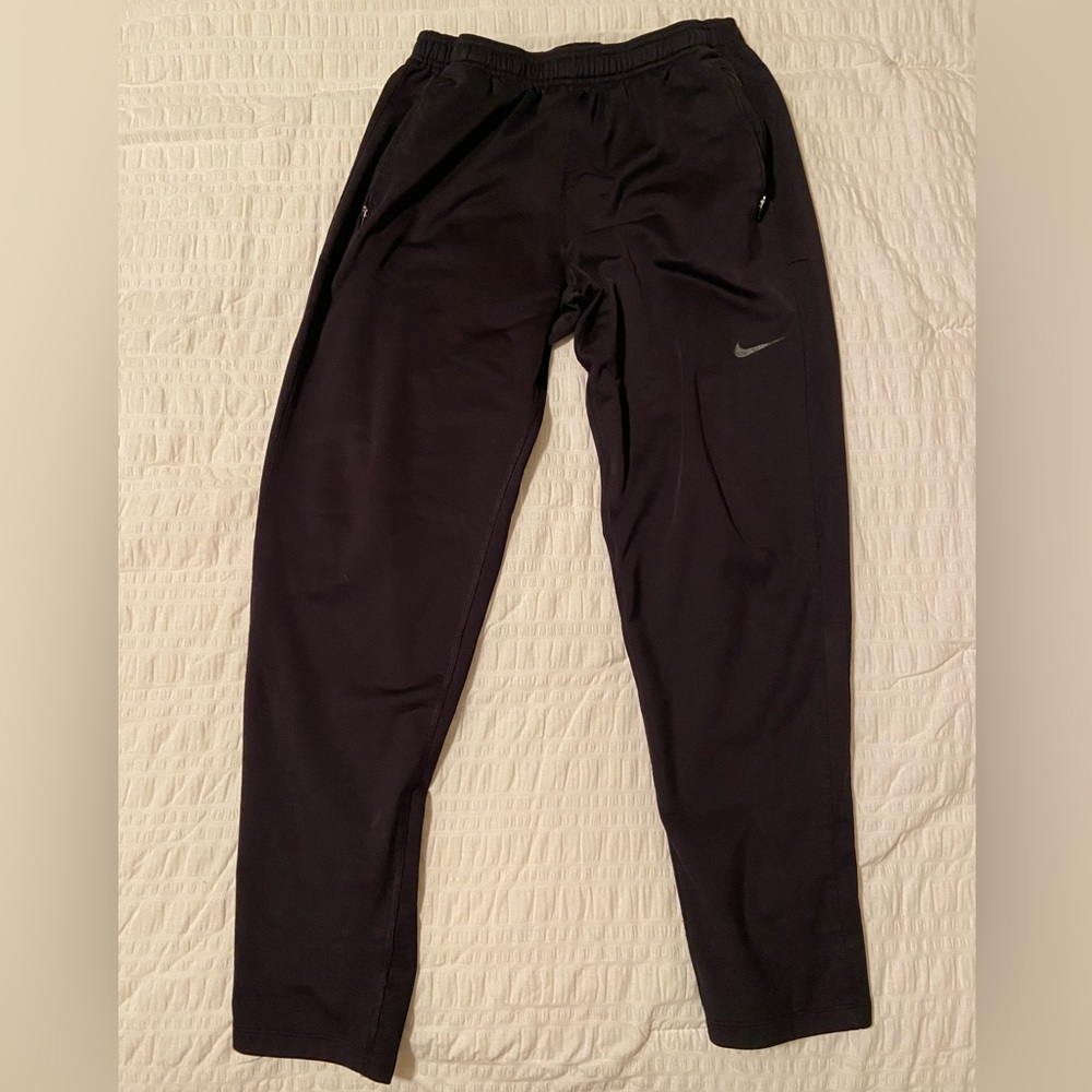 Men's Black Nike Dri-Fit Joggers/Sweatpants, Size Large